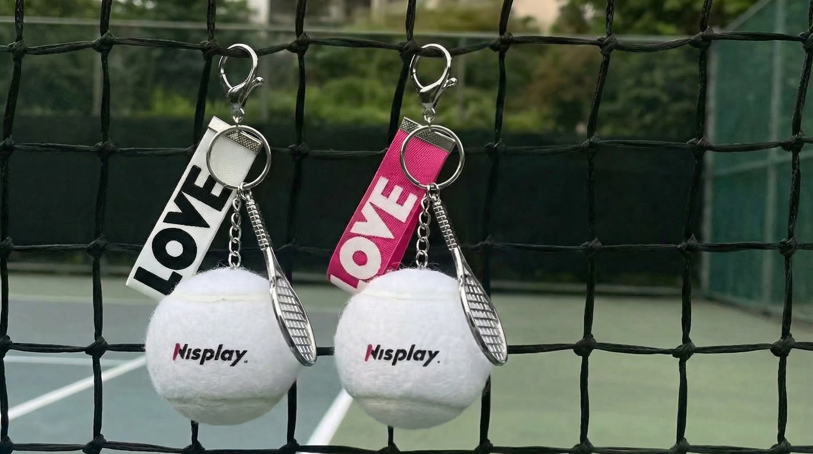 tennis ball charm set.