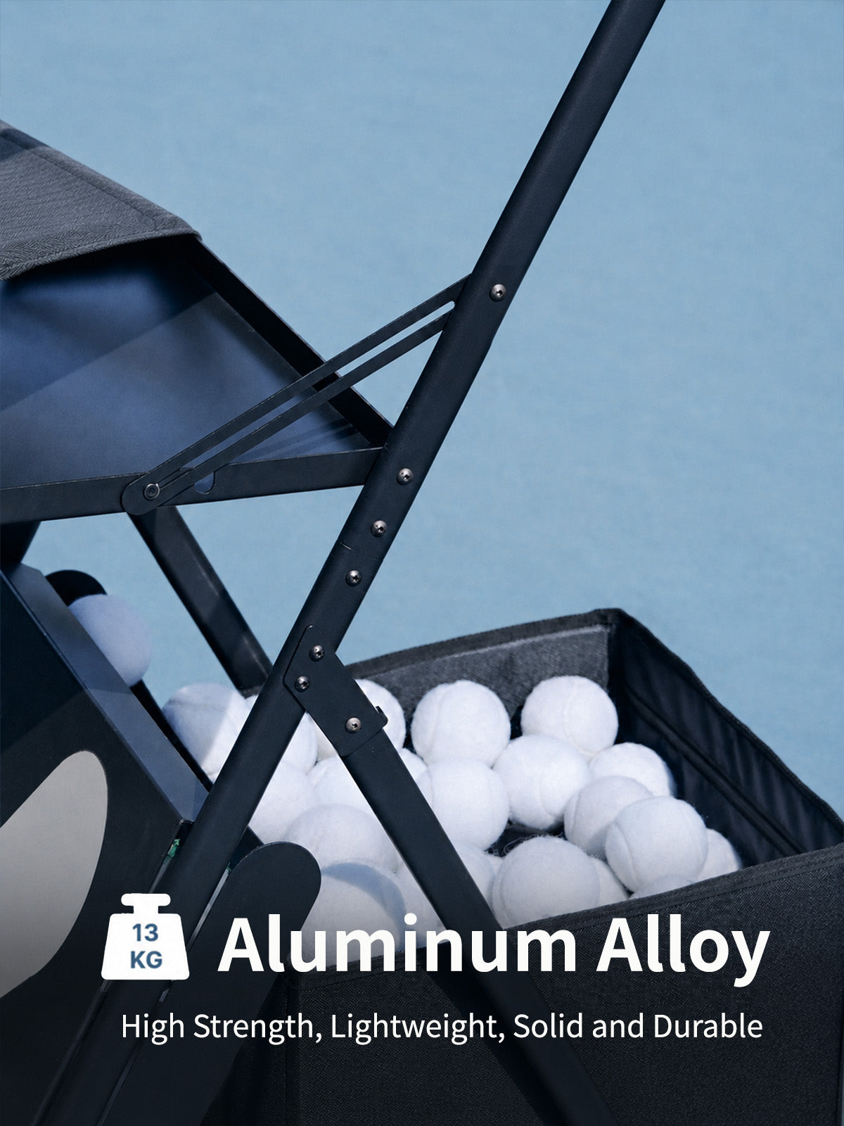 Nisplay Foldable Tennis Ball Cart