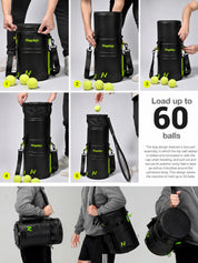 nisplay l1 tennis ball machine load up to 60 balls