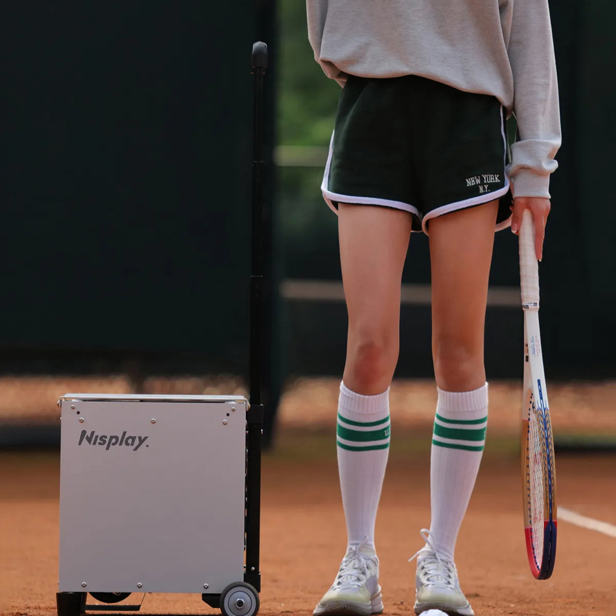 nisplay n2 portable tennis ball machine 