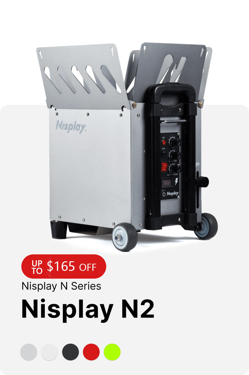nisplay n2 tennis ball machine gray up to $165 off