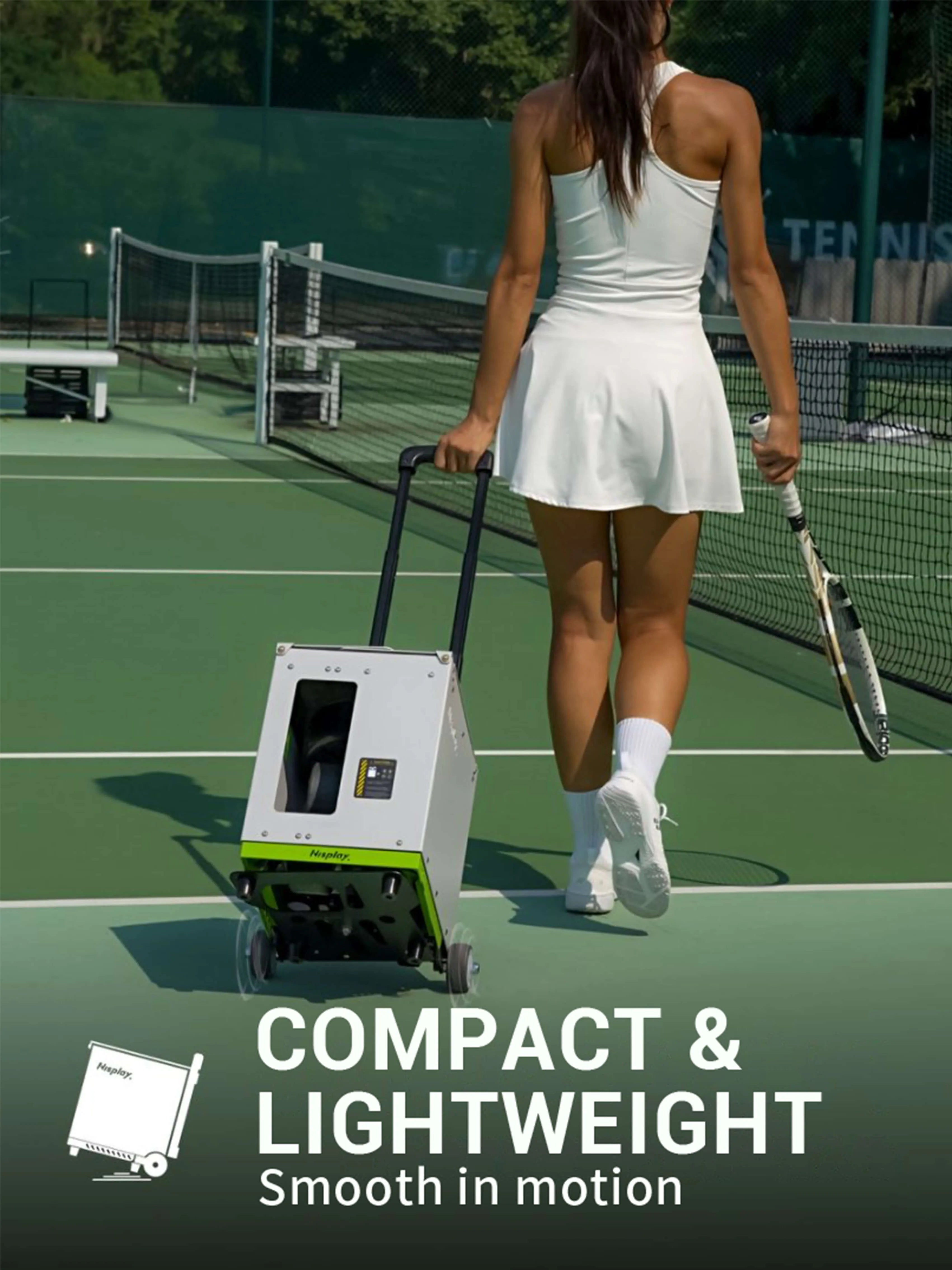 nisplay n3 tennis ball machine compact and lightweight