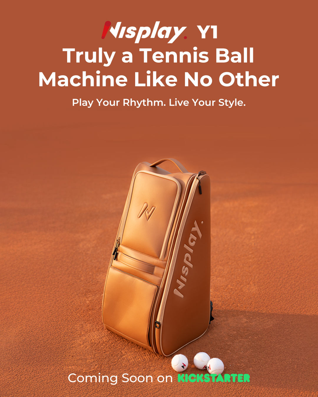 Nisplay Y1 Truly a Tennis Ball Machine Like No Other
