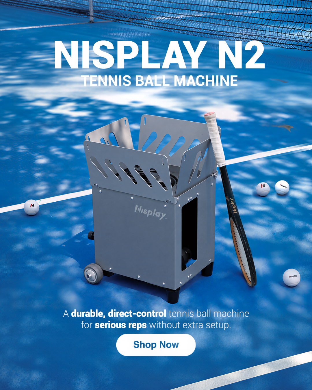 nisply n2 ennis ball machine